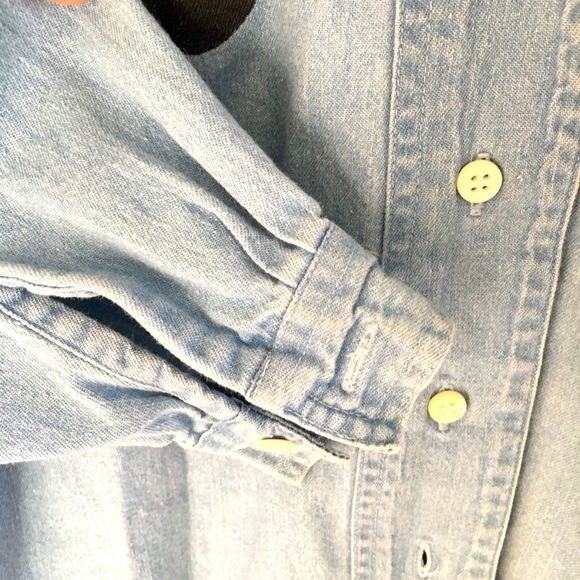 ⛄️VTG 80/90s snowman button down Henley shirt - Picture 6 of 8